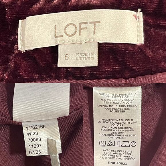 LOFT Mini Skirt | Crushed Velvet Twist Detail - Picture 7 of 10